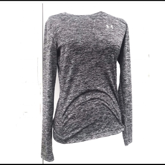 Under Armour Tops - Under Armour Long Sleeve Gray Heat Gear Tee